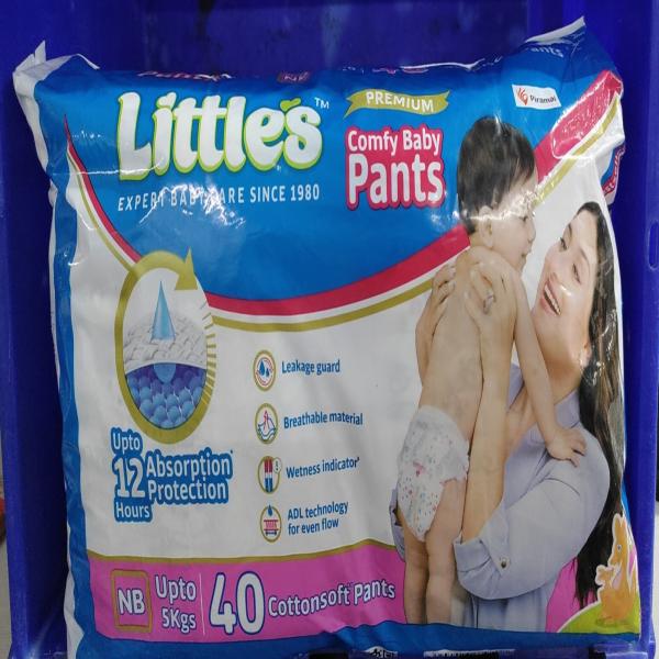 Netmeds | Little's Premium Comfy Baby Pants - New born 40's