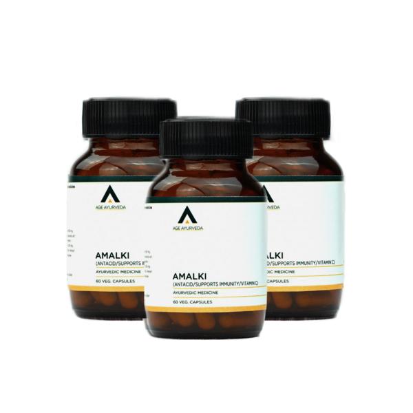 Age Ayurveda Amalki Veg. Capsule (Pack of 3 x 60's) - Pure Herbs