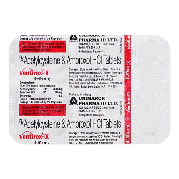 VENTIREX A Tablet 10's - Cough And Cold-Cou
