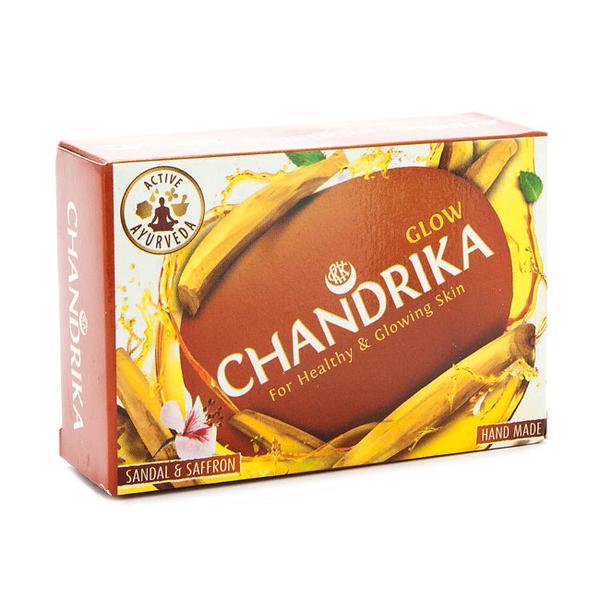 Chandrika Glow Sandal & Saffron 75 gm - Shower Gels & Body Wash