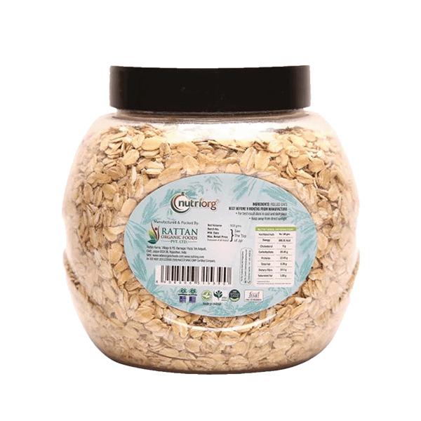 Nutriorg Rolled Oats 500 gm - Weight Loss