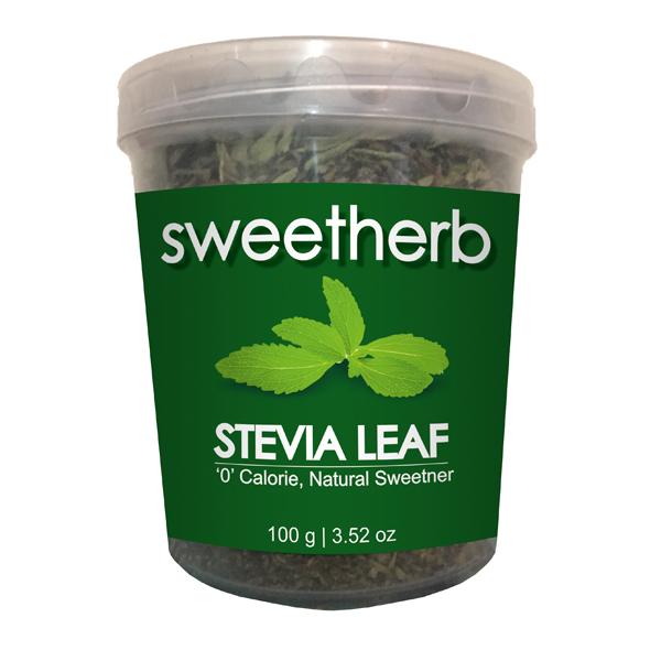 Sweetherb Stevia Leaf 100 gm - Sugar Substitutes (Fitness)