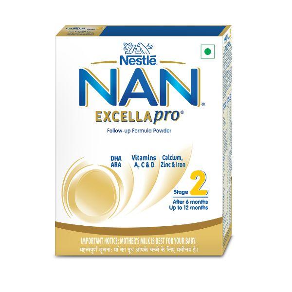 Nestle Nan Excella Pro 2 (6 Months+) Powder 400 gm (Refill Pack) - Baby And Infant Supplements