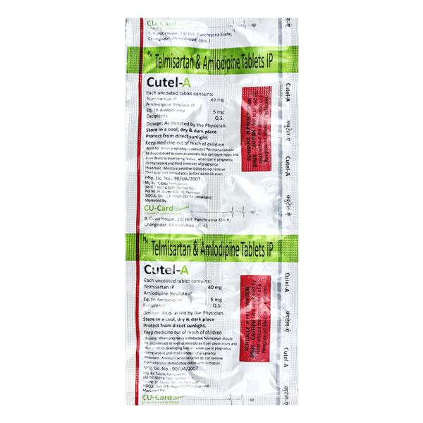 CUTEL A Tablet 10's - Hypertension-Ana