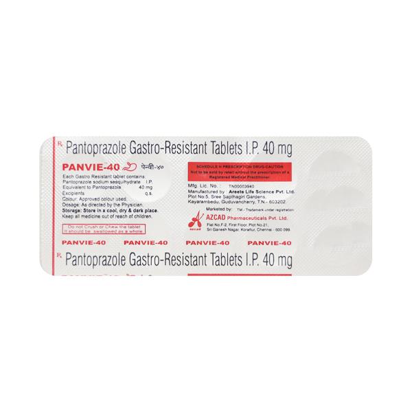 PANVIE 40mg Tablet 10's - Ulcer/Reflux/Flatulence-Aaa