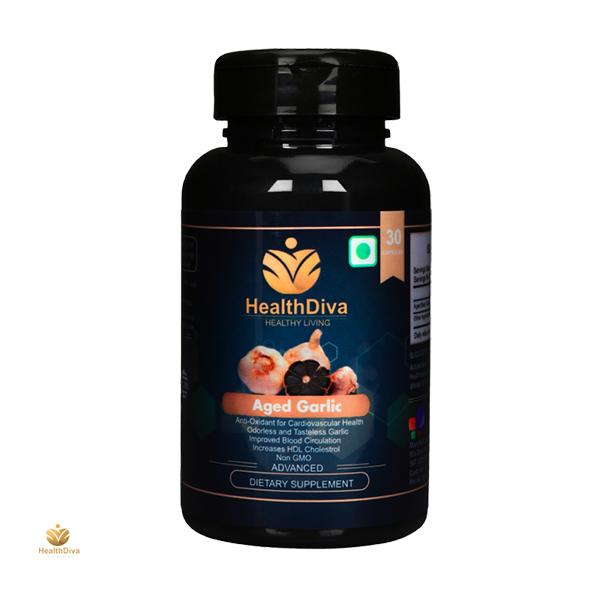 HealthDiva Aged Black Garlic Capsules 30's - General Health
