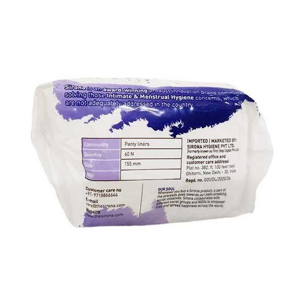 Sirona Dry Comfort Panty Liners (S) 60's - Panty Liners