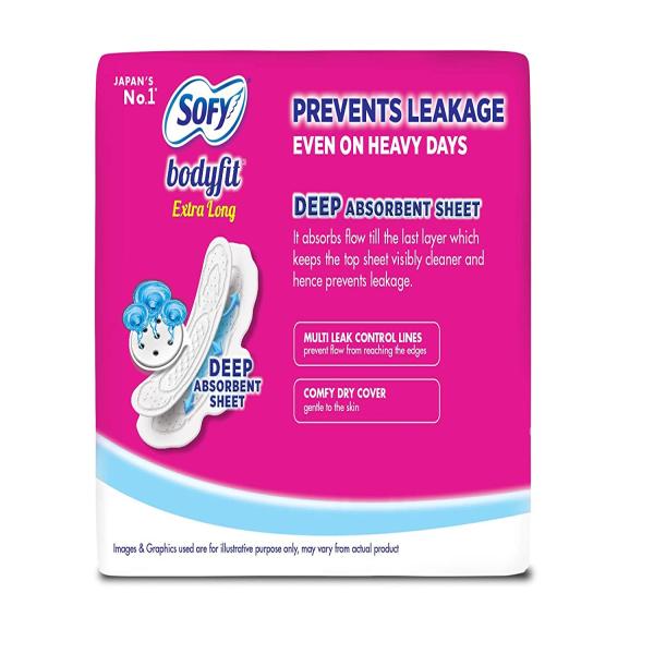 Sofy Bodyfit Pads (XL) 6's - Sanitary Napkins