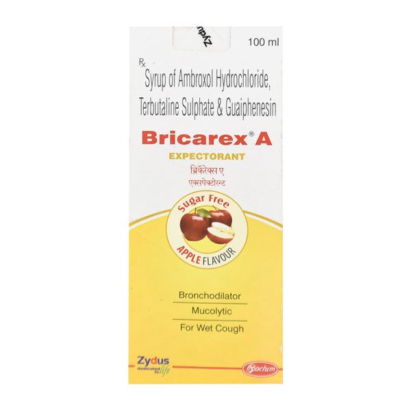 Bricarex A Sugar Free Apple Flavour Expectorant 100ml - Cough And Cold-Cou