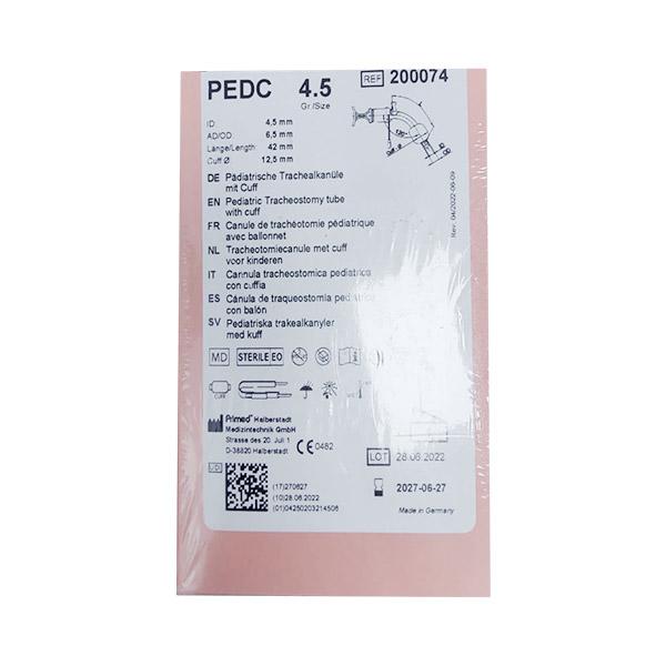 Primed Pediatric Tracheostomy Tube with Cuff (4.5) - Catheters & Tubes