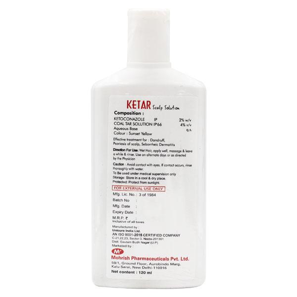 KETAR SCALP Solution 120ml - Fungal Infections-Tps