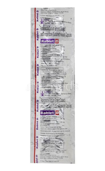 Rablet D Capsule 10'S - Ulcer/Reflux/Flatulence-Aaa
