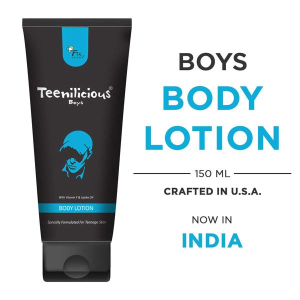 Fixderma Teenilicious Body Lotion (Boys) - Vitamin F & Jojoba Oil 150 ml - Lotions & Creams