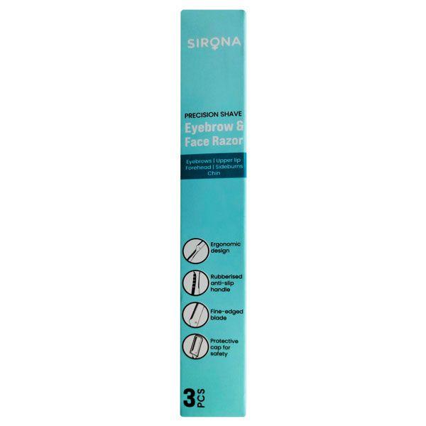 Netmeds | Sirona Precision Shave Eyebrow & Face Razor 3's
