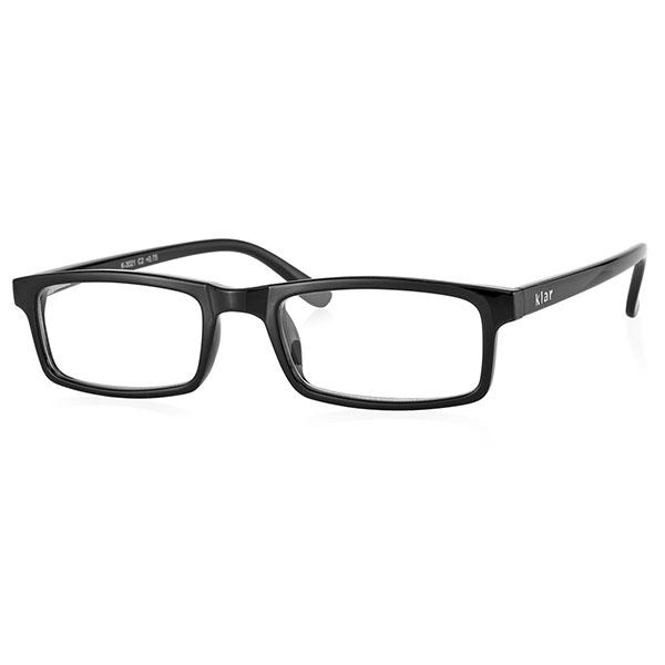 Netmeds | Klar Eye Rectangle Full Rim K-3021 Reading Glass - Black (Optical Power +1)