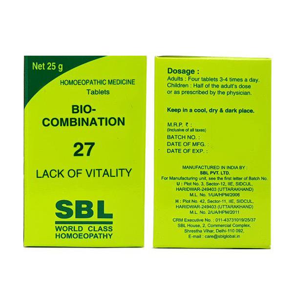 Netmeds | SBL Bio-Combination 27 Tablet 450 gm
