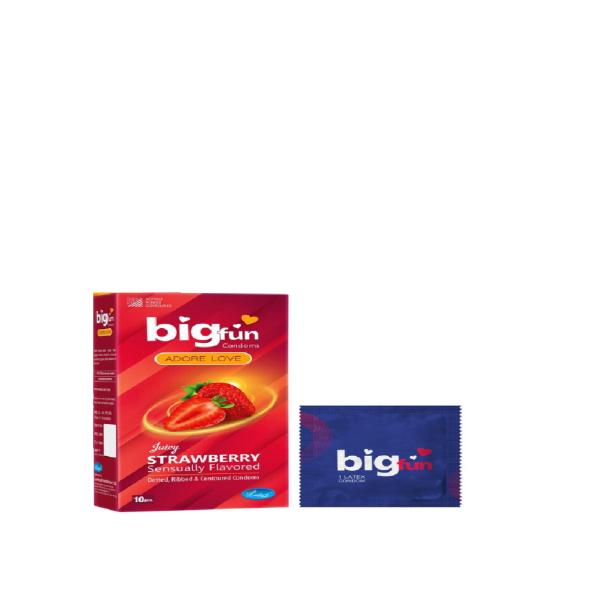 Netmeds | Bigfun Condoms - Juicy Strawberry 10's