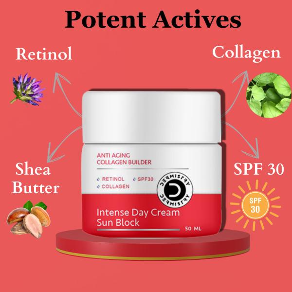 Dermistry Anti Aging Intense Day Cream Sun Block 50 ml - Day Cream