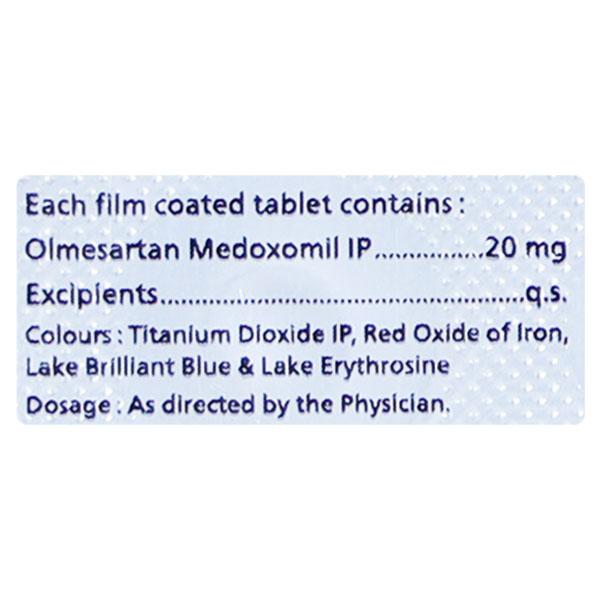 OLMETROL 20mg Tablet 10's - Hypertension-Ang