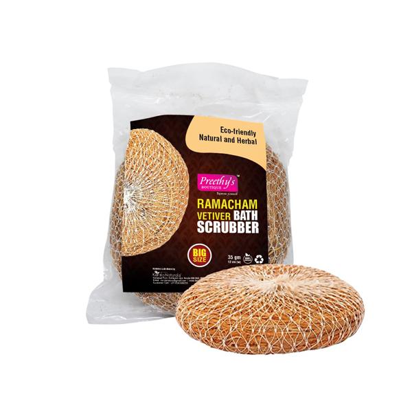 Netmeds | Preethy's Boutique Ramacham Vetiver Bath Scrubber (Big Size) 35 gm