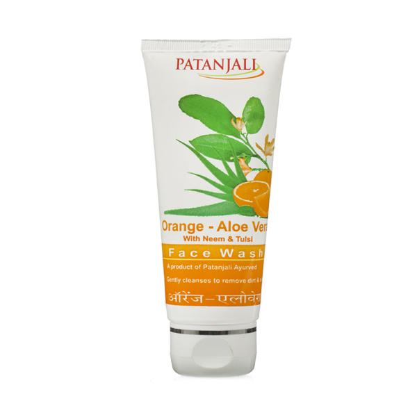 Netmeds | Patanjali Face Wash - Orange & Aloe Vera 60 gm