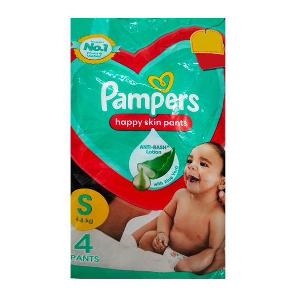 Netmeds | Pampers Happy Skin Diapers Pants (S) 4's