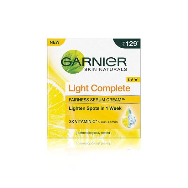 Garnier Skin Naturals Light Complete Fairness Serum Cream UV 45 gm + Moisturising Serum-in-Lotion 125 ml - Face Serum