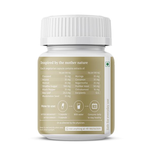 AADAR Natural Omega-3 500 mg Capsule (Pack of 2 x 60's) - Omega Fish Oil Fatty Acids
