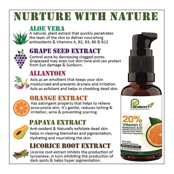 Puraberry Vitamin C Revitalizing Facial Serum 30 ml - Multi-Vitamins