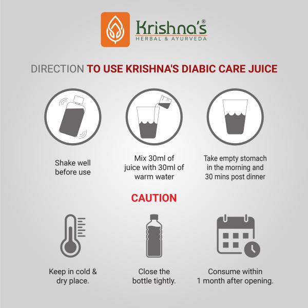 Krishna's Herbal & Ayurveda Diabic Care Juice 500 ml - Diabetes Care (Ayush)