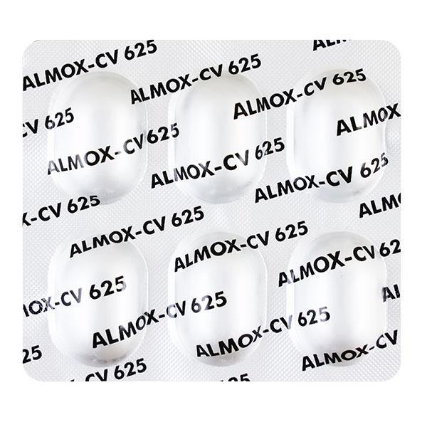 ALMOX CV 625mg Tablet 6's - Bacterial Infections-Pen