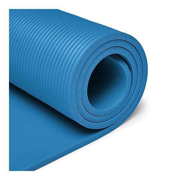 MuscleXP (10 mm) Thick NBR Material Yoga Mat - (Blue) 1's - Workout Essentials