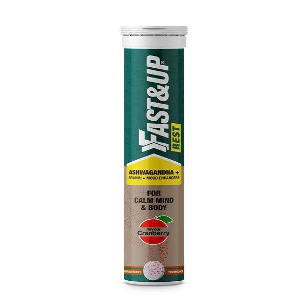 Netmeds | Fast&Up Rest Effervescent Tablet - Cranberry Flavour 15's