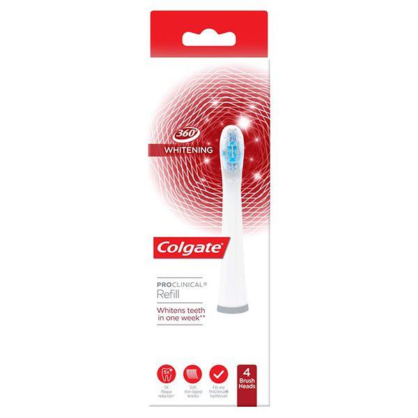 Colgate Proclinical Refill Toothbrush Head - Whitening (Pack of 4's)