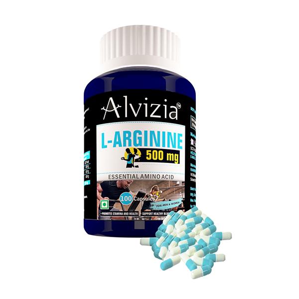 Netmeds | Alvizia L-Arginine 500 mg Capsule 100's