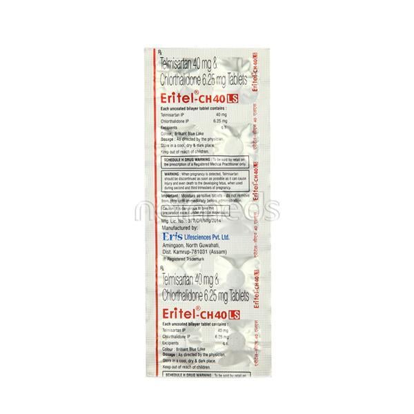 Eritel CH LS 40mg Tablet 10'S - Hypertension-Ang