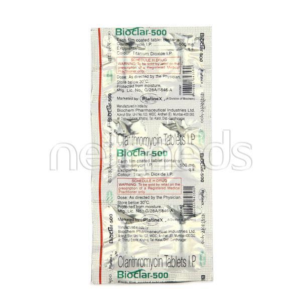 Bioclar 500mg Tablet 6'S - Bacterial Infections-Mac