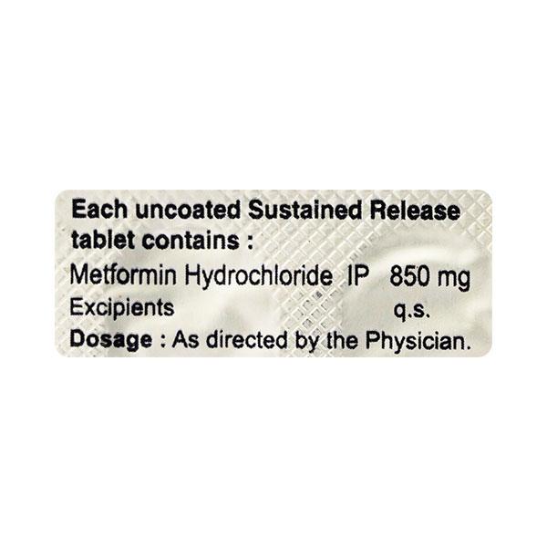 MET DM XL 850mg Tablet 10'S - Diabetes-Ant
