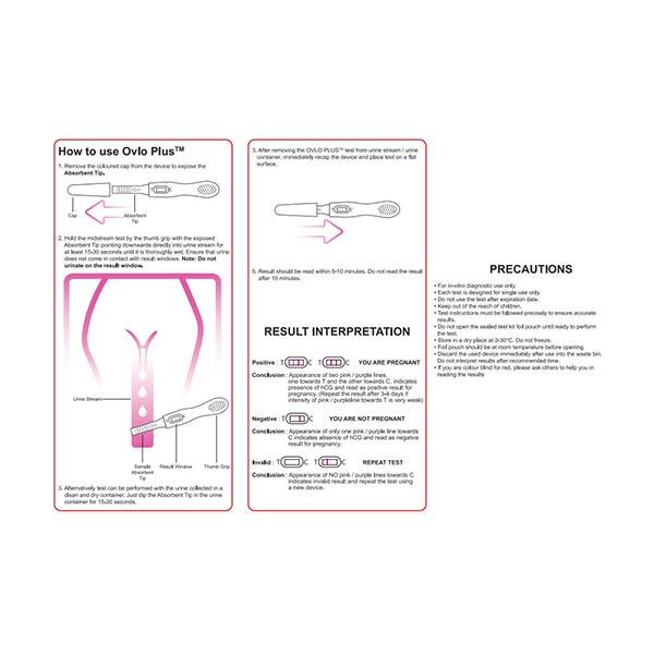 Ovlo Plus Pregnancy Kit 5's - Intimate Care