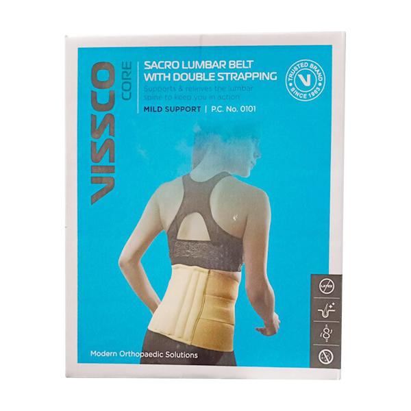 Netmeds | Vissco Core Sacro Lumbar Belt with Double Strapping Mild Support (0101) (XXXL)