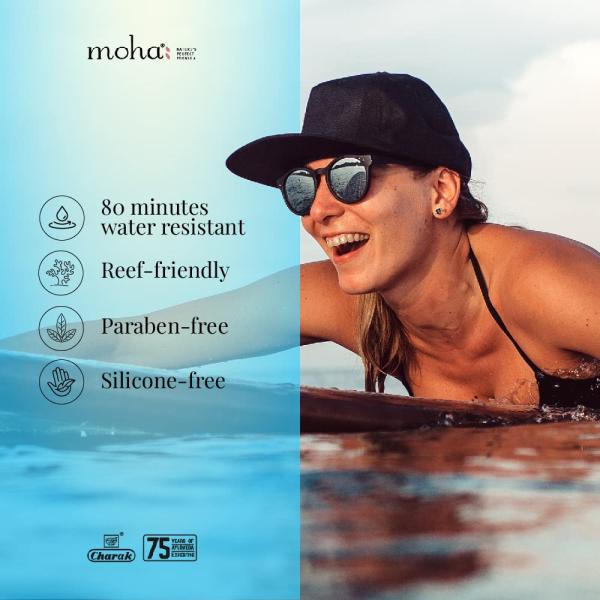 Moha Sunscreen Spray (SPF 50 PA+++) With Rice Bran Oil 170 gm - Face Sunscreen