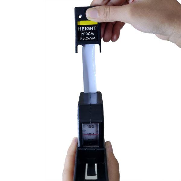 Sahyog Wellness Stature Meter Wall Mount Height Measurement (2m/200cm) - Black 1's - Height Meter