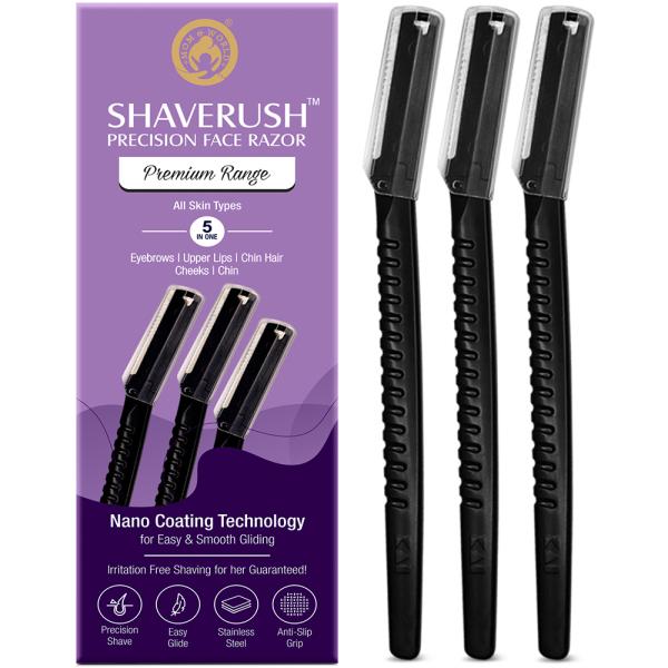 Netmeds | Mom & World ShaveRush Women Precision Face Razors 3's