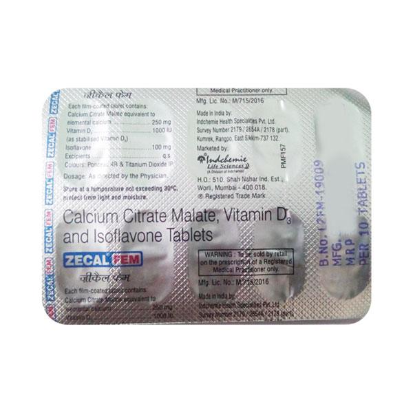 Zecal Fem Tablet 10'S - Supplements-Vam