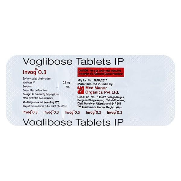 Invog 0.3mg Tablet 10'S - Diabetes-Ant
