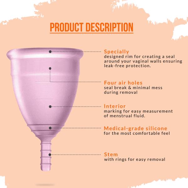 Sirona Reusable Menstrual Cup - Medium (Pack of 2) - Menstrual Cups