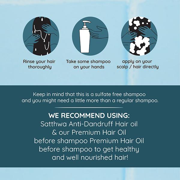 Satthwa Anti-Dandruff Shampoo - Argan Oil & Essential Oils 200 ml - Shampoos