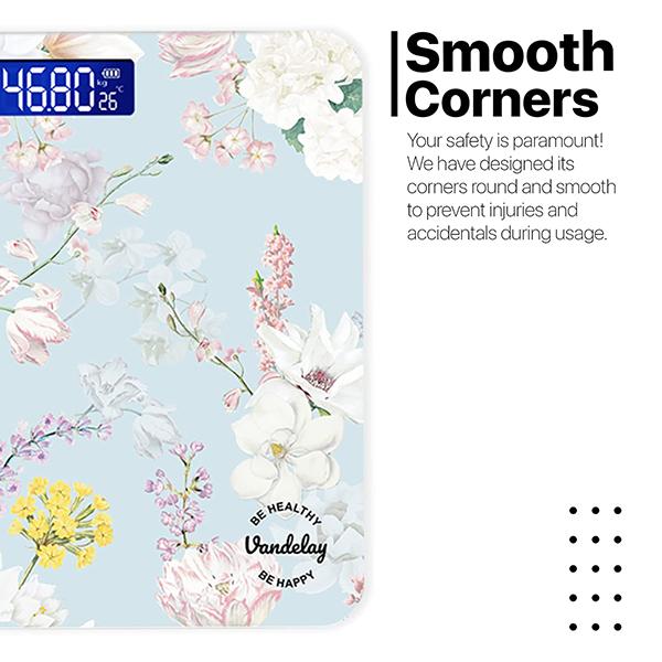 Vandelay Spirit Series Body Weighing Scale - Sweet Blossom - Weighing Scale