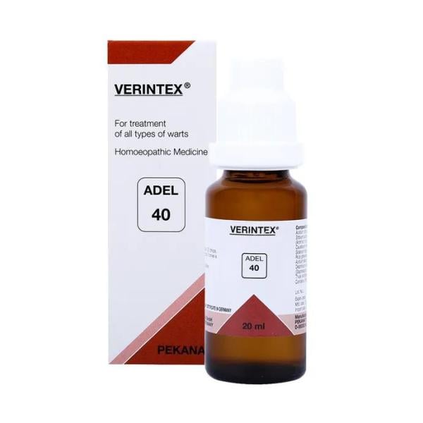 Adel 40+86 Verintex Drops (2x25 ml + 20 ml) - Homeopathic Drops
