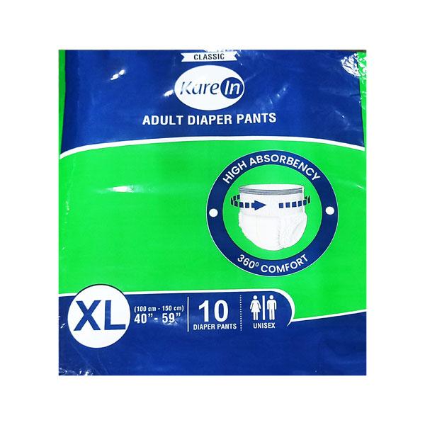 Netmeds | Kare In Classic Adult Diaper Pants (XL) (100-150 cm) 10's